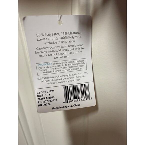 NWT Hudson Baby Girls Swimsuit long sleeve rash guard Navy floral Size 6-7Year - Picture 3 of 7